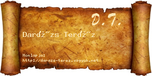 Darázs Teréz névjegykártya