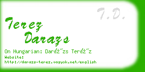 terez darazs business card